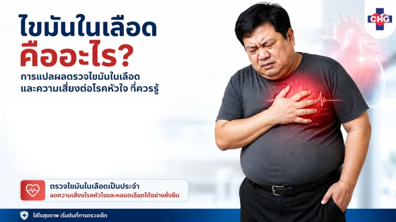 ไขมันในเลือด คืออะไร? การแปลผลตรวจไขมันในเลือด และความเสี่ยงต่อโรคหัวใจที่ควรรู้